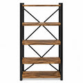 Estantería de 5 niveles de madera y metal negro 180cm