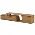 Mueble de TV de madera de roble 180x35x40 cm