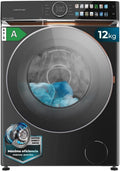 Cecotec, Vaskemaskiner, vaskemaskine 12 kg Bolero DressCode 12980 Direct Drive Steel A, Hvid, 12 kg, 10 kg, 1400 rpm