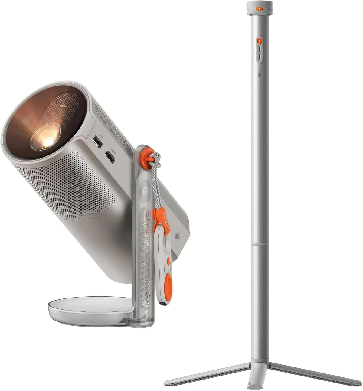 XGIMI, Projektorer, MoGo 4 Laser Mini Beamer Outdoor Home Biograf med PowerBase Stands, Sort, 4 L, 120 inch, 800 g, 12W