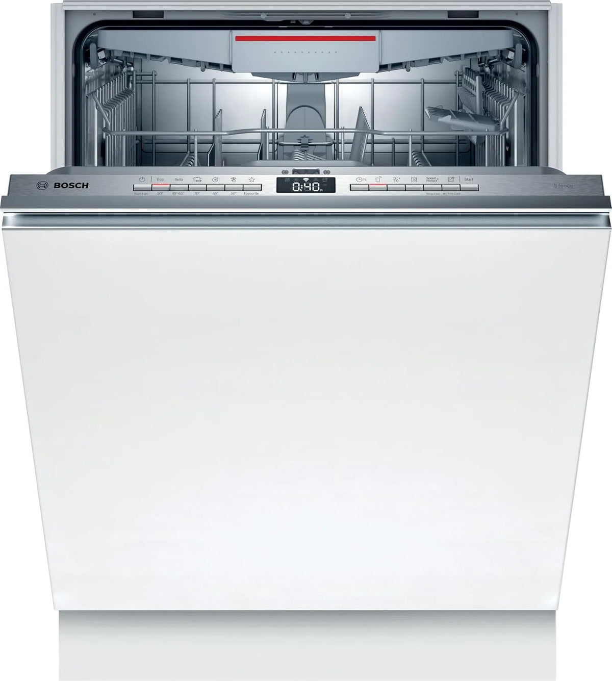 Bosch SMV4HVX45E, Opvaskemaskiner, 60 cm, Serie 4, opvaskemaskine, Home Connect - 13 bestik, EcoSilence Motor, Sølv, 92 kW, 9, 5 l