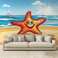 MKBKLI, Tapet, Custom tegneserie Sea Starship sejlbåd foto tapet 200x140 cm, Sort, 200x140 cm, 50x140 cm, 50 cm, 2 G