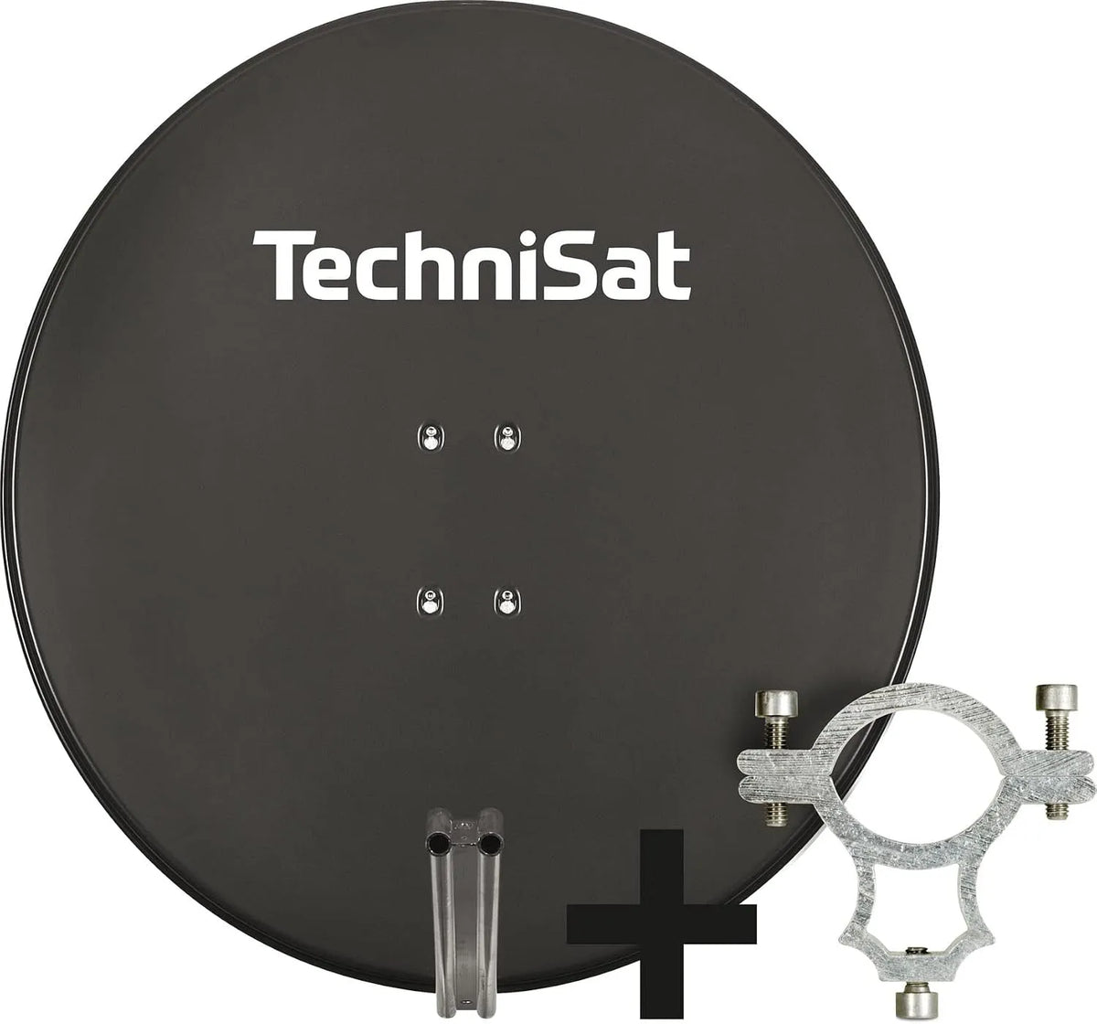 TechniSat, Satellitretter, SATMAN 850 Plus - Satellit parabol, 85 cm Sat facilitet, Gray, Grå, 85 cm, 6, 5 cm, 4K, 40 mm