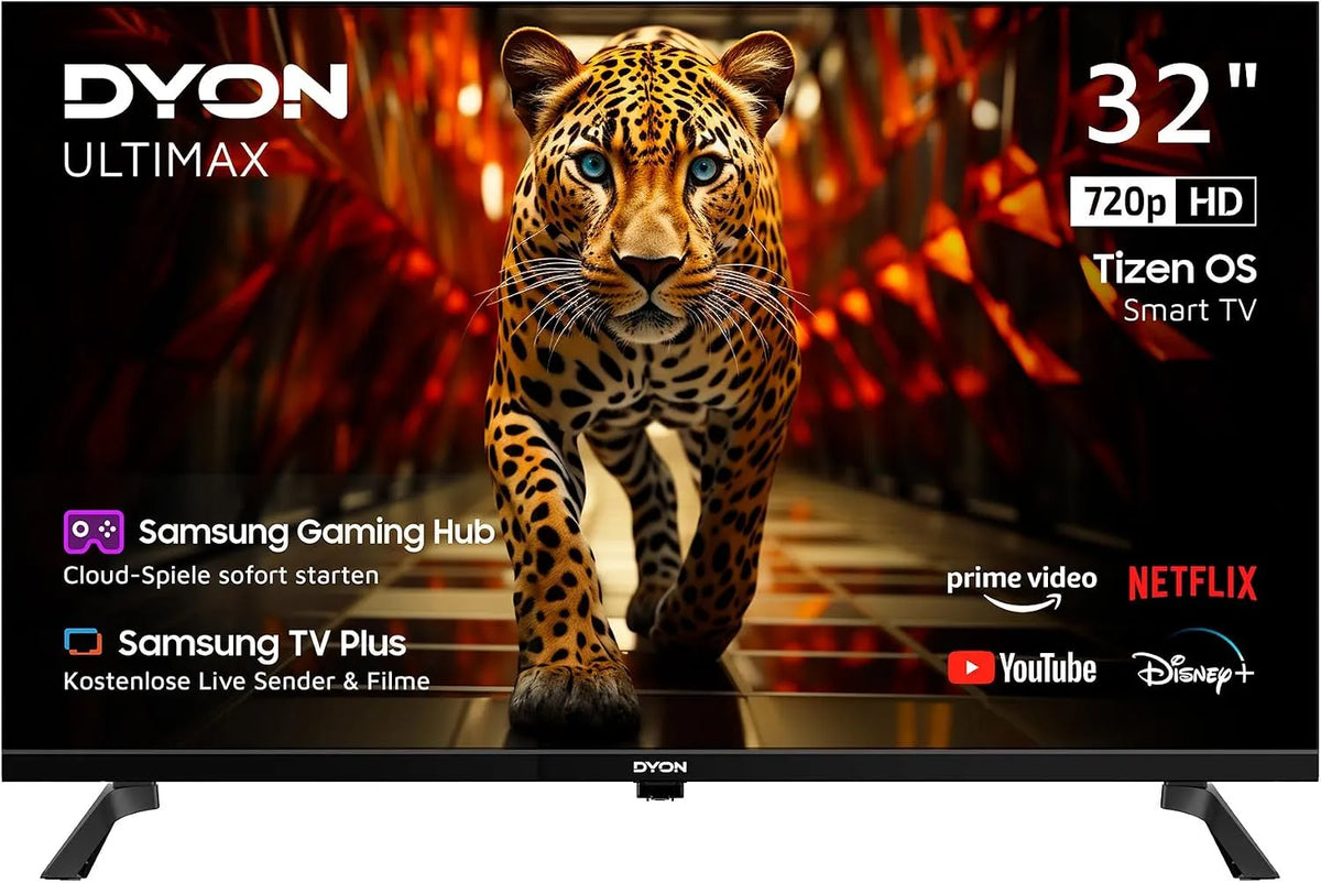 DYON 32H-TI-W, ULTIMAX 32H- TI- W 32- tommer HD Smart TV, Sort, 60 Hz, 3V, 32 ', 80 cm