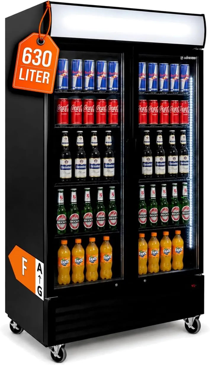 GastroHero SC-630FH, Drikkevarekøleskabe, Drivhusskab 630 L, Lyseanordning, foldedøre SC, Hvid, 630 L, 835 x 625 x 1270 mm, 175 W