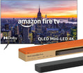 Amazon, Ember Mini LED-serien med Fire TV, QLED Smart TV med 55 tommer + Fire TV Soundbar, Sort, Mini LED, QLED, 4K, 3.1 l