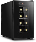 OPSREY, Drikkevarekøleskabe, Vinkondensator til 8 flasker, 8-18 ° C, termostatisk vinkondensator, uafhængig, Grå, 240 V, 60 Hz, 70 W, 9 kg