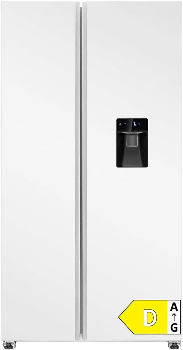 Bomann, Køle-/fryseskabe, ® Side by Side Køleskab, Sølv, 177cm, 439L
