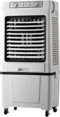 Generic 3-in-1, Fordampningskøler, bærbar klimaanlæg med 40L split tank, 120 ° oscillation, 3, Sort og hvid, 40L, 10, 5 g, 110 cm, 2 x 20