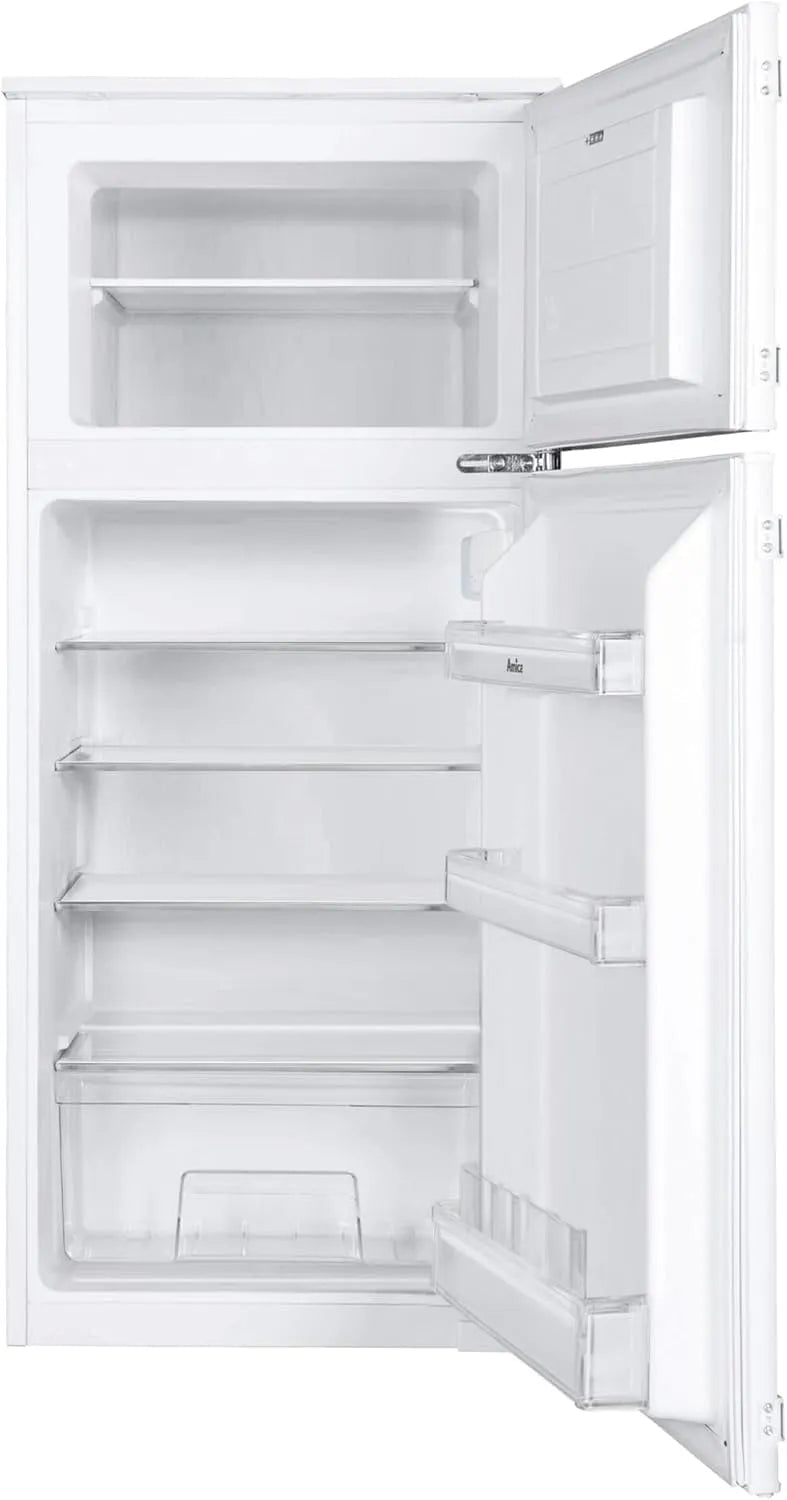 Amica, Køle-/fryseskabe, bygning - i køleskabe -fryser 170 L 122, 6 x 54 x 54 cm EDTS 372 901, Hvid, 170 L, 6 x 54 x 54 cm, 122 cm